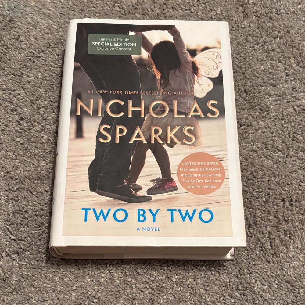 Nicholas Sparks 'Two by Two' Special Edition Book- hardcover